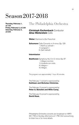 Program Notes | Beethoven's Fifth with Eschenbach