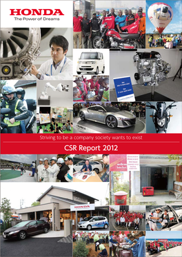 CSR Report 2012 Contents