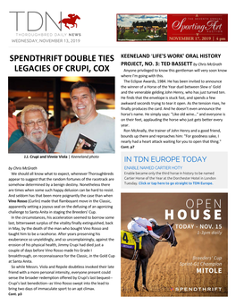 Spendthrift Double Ties Legacies of Crupi