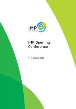 IMP Opening Conference Programme