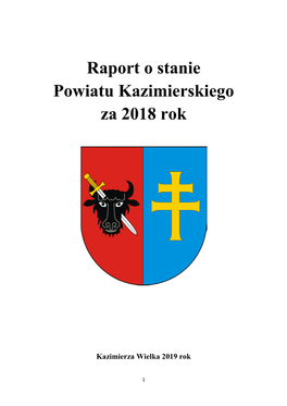 Raport O Stanie Powiatu Kazimierskiego Za 2018 Rok