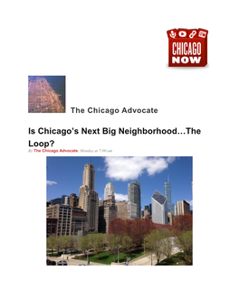 Is Chicago's Next Big Neighborhood…The Loop?