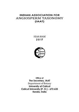 Indian Association for Angiosperm Taxonomy (Iaat)