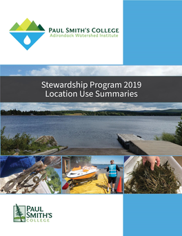 2019 Stewardship Lake Summaries