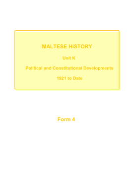 Unit K Political and Constitutional Developments 1921 to Date