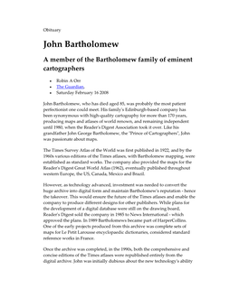 John Bartholomew