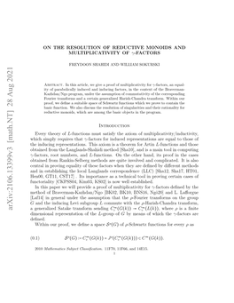 Arxiv:2106.13399V2 [Math.NT] 28 Jun 2021