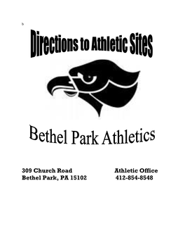 309 Church Road Athletic Office Bethel Park, PA 15102 412-854-8548