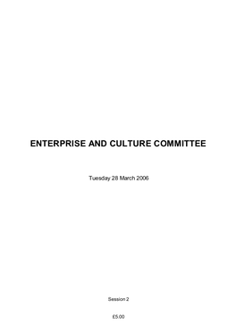 Enterprise and Culture Committee