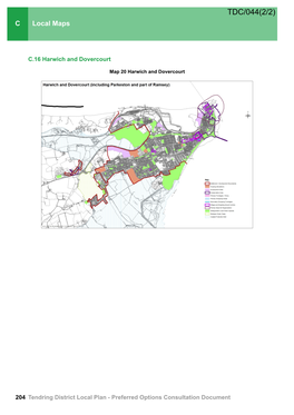 Tendring District Local Plan - Preferred Options Consultation Document Local Maps C