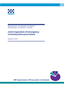 Joint Inspection of Emergency Criminal Justice Provisions