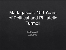 Madagascar? Peculiar Aspects of Madagascar Postal History Original Copperplate Engraving Produced in 1747 by J