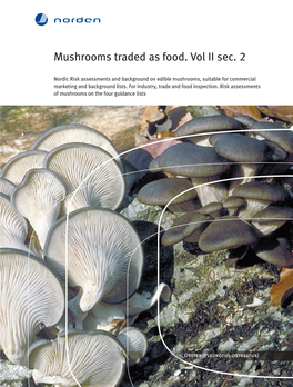 Mushrooms Traded As Food. Vol II Sec. 2