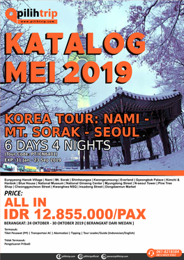 Katalog Mei 2019 Pilihtrip.Cdr