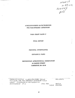 A Balloon-Borne 102-Cm Telescope for Far-Infrared Astronomy