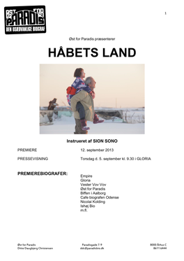 HÅBETS LAND Presse.Pdf