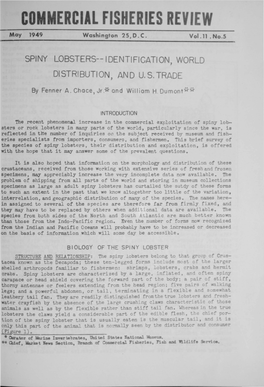 COMMERCIAL FISHERIES R V May 1949 Washington 25,0.C