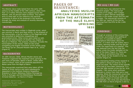 Analyzing Muslim African Manuscripts from the Aftermath of the Malê Slave