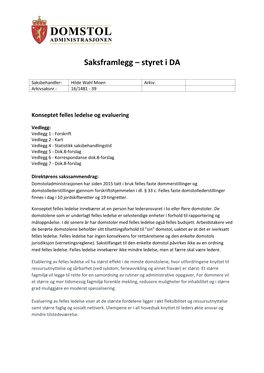 Konseptet Felles Ledelse Og Evaluering