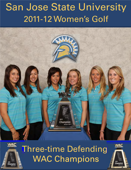 San Jose State University 2011-12 Women’S Golf