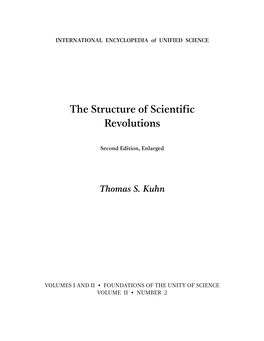 The Structure of Scientific Revolutions