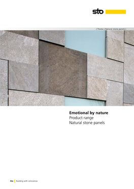 Emotional by Nature Product Range Natural Stone Panels