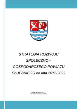 Gospodarczego Powiatu Słupskiego Na Lata 2012-2022