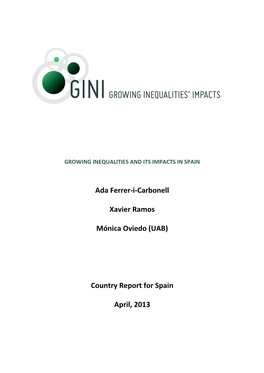 Country Report for Spain April, 2013