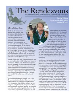 The Rendezvous the University of Denver and As a Tribute to Dave Steinke