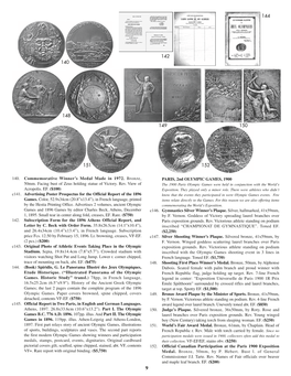 140. Commemorative Winner's Medal Made in 1972. Bronze, 50Mm