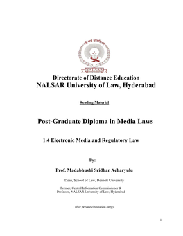 NALSAR University of Law, Hyderabad