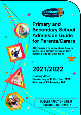 Primary and Secondary School Admission Guide for Parents/Carers