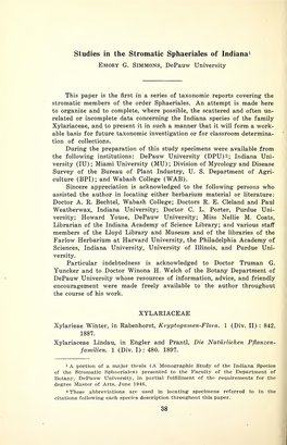 Proceedings of the Indiana Academy of Science