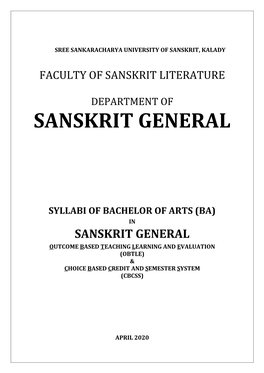 Sanskrit General