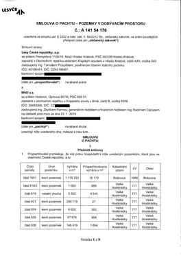 Lesvčry|N SMLOUVA O PACHTU