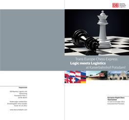 Trans-Europe-Chess-Express: Logic Meets Logistics at Kaiserbahnhof Potsdam!