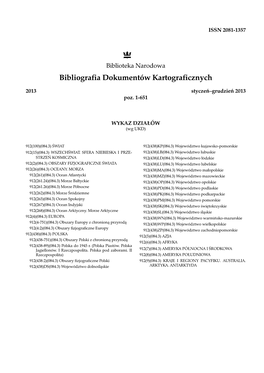 Bibliografia Dokumentów Kartograficznych