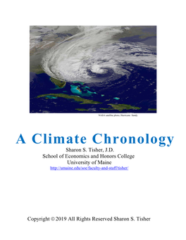 Science and Policy a Climate Chronology Sharon S