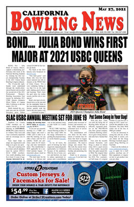 Slac Usbc Annual Meeting Set for June 19