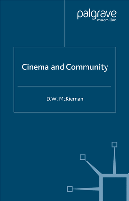 Cinema and Community