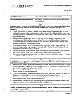 FY20 Mid-Year Review Progress Checks