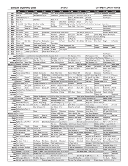 Sunday Morning Grid 3/18/12 Latimes.Com/Tv Times