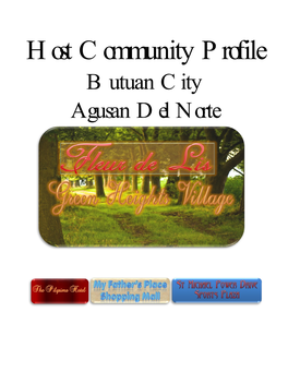 Host Community Profile Butuan City Agusan Del Norte