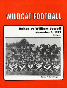 Baker Vs William Jewell November 3, 1979 7:30 P.M