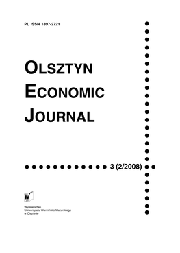OLSZTYN ECONOMIC JOURNAL Abbrev.: Olszt