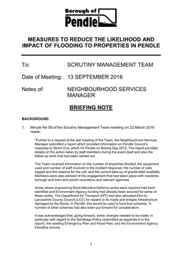 Item 5 the Council's Flood Policy