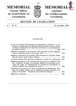 Loi Du 25 Novembre 1975