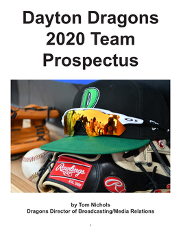 Dayton Dragons 2020 Team Prospectus