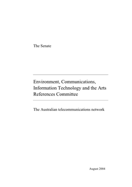 Environment, Communications, Information Technology and the Arts References Committee