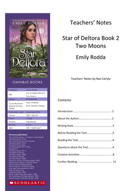 Teachers' Notes Star of Deltora Book 2 Two Moons